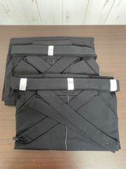 a601☆剣道防具☆テトロン袴2枚セット☆20号2枚☆黒☆東レテトロン☆未使用品☆経年保管品