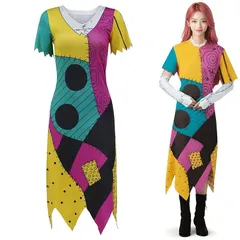 [R-Dream] ナイトメア クリスマス コスプレ 大人 コスチューム ワンピース 衣装 ハロウィン 仮装 レディース 女性 ヒロイン キャラクター (Sサイズ)