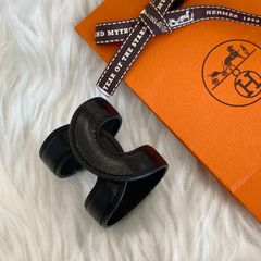 くにちゃん　美品エルメス　アノシェーヌダンクルレザーバングル　ブラック　H YMyqq68wbHQa9gbPCsxvAQ.jpg@jpg