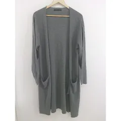◇ SENSE OF PLACE by URBAN RESEARCH ニット 長袖 ロングカーディガン サイズM グレー レディース P  【中古】 【1208230008646】
