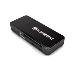 トランセンドジャパン Transcend USB 3.1 Super Speed カードリーダー (SD/SDHC UHS-I/SDXC UHS-I/microSDXC UHS-I 対応) ブラック 2年 TS-RDF5K 1