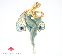 フランス製 750 プリカジュール ペンダント フラワー 直径2.0cm フランス製 750 プリカジュール ペンダント フラワー 直径2.0cm