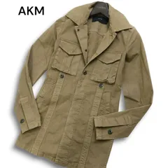 AKM エイケイエム 通年★ ミリタリー コート ジャケット M-65風 Sz.S メンズ 日本製