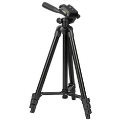 【人気商品】オーム(OHM)カメラ三脚 軽量コンパクトタイプ 黒 最伸高1290mm OCT-ATR4-127Kのサムネイル