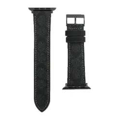 新品未使用 コーチ COACH アップルウォッチ バンド 交換ベルト 14700044 メンズ Apple Watch strap 42mm 44mm 対応 ブラック