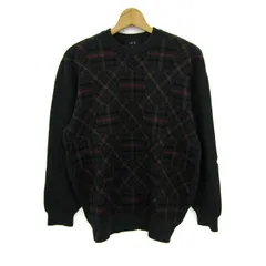ダックス セーター トップス 長袖 クルーネック ニット 日本製 メンズ Lサイズ 緑×赤×黄 DAKS 【中古】のサムネイル