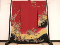 D339 振袖　紅型　鴛鴦　花模様　正絹　着物　袷　極美品 楽天市場】紅型 振袖（着物｜和服）：レディースファッションの通販