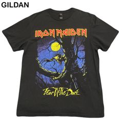 GILDAN ギルダン US古着 IRAN MAIDEN アイアンメイデン メタル バンド 黒 Tシャツ Mサイズ