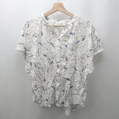 ◇ ⊂ GLOBAL WORK グローバルワーク 柄入り 半袖 半袖Tシャツ サイズS ホワイト系 レディース メンズ E  【1506300021350】