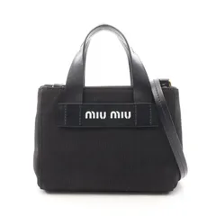 極美品◆miumiu/ミュウミュウ レザー 2WAY ゴールド金具 ショルダー ハンド バッグ ブラック 2025年最新ミュウミュウ 2wayレザーバッグ レディース MiuMiu 中古の