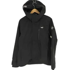 ホリスター Hollister ALL WEATHER COLLECTION ロゴ プリント 裏地 フリース マウンテン パーカー ジャケット メンズ import：M のサムネイル