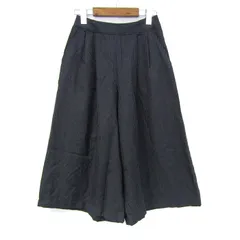 シューラルー ガウチョパンツ ストライプ柄 ボトムス レディース Mサイズ ネイビー系 SHOO LA RUE 【中古】