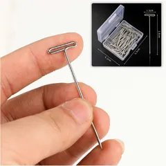 画鋲 画びょう T型画鋲 50本入り 目立たない 壁 DIY Tピン 固定ピン ステンレス おしゃれ 賃貸 マンション ko10000a009