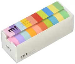 カモ井加工紙 マスキングテープ mt 10色セット 15mm×7m 明るい色2