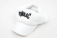 coco 中古 ワック WAAC サンバイザー 56cm ホワイト 白 耳付き ファー 防寒対策 中古 ワック WAAC サンバイザー フリー 56cm ホワイト 白 耳付き