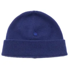 Acne Studios (アクネ ストゥディオズ) マイクロフェイスパッチビーニー ニット帽 帽子 ブルー FA-UX-HATS000164のサムネイル