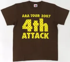 【中古】衣類 AAA Tシャツ ブラウン キッズLサイズ 「AAA TOUR 2007 4th ATTACK」