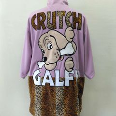 ガルフィー　セットアップ半袖ヒョウ柄切り替え　ラベンダー　フリーサイズ