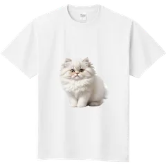 ペルシャ猫　猫デザインTシャツ　メンズ・レディース・キッズ