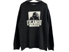 ★極美品 X-LARGE エクストララージ セーター  クルーネック ニット メンズ  Mサイズ ブラック ゴリラ 古着 101214015001 中古品