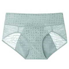 サニタリーショーツ 生理 レディース 防水シート パワーメッシュ 花柄 昼夜用 多い日 漏れにくい ロング 防水布 通気性 大きいサイズ M-4L 黒 紫 緑 rss-001