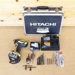 新潟発 日立工機 コードレスインパクトドライバ WH14DBL 14.4V 動作確認済 中古 工具 穴あけ ネジ締め 木工 建築 加工 建設 DIY ハイコーキ