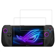 HUAKE ROG Ally X ガラスフィルム【(2枚)ガラスフィルム 】 ガラスフィルム Ally X 用 国産硝子素材製 強化 ガラス 指紋防止 液晶 保護 フィルム