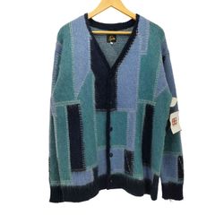 ニードルズ Needles 22AW 別注 Mohair Cardigan - Patchwork Motif パッチワーク モヘアニットカーディガン メンズ JPN：L 