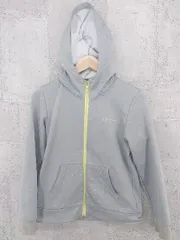 ◇ adidas neo アディダスネオ スター 星 裏起毛 ジップアップ パーカー サイズM グレー イエロー レディース  【1002800331772】