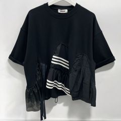 Tシャツ ドッキング レディース ブラック 黒 リメイク remake 久喜倉庫店 HK0012