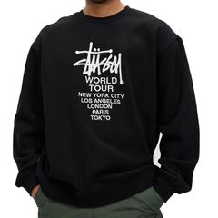 [STUSSY] Solid World Tour Crew ニット セーター
