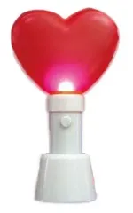 【中古】ペンライト・リングライト レッド 「ミニチュアペンライト4 heart color」のサムネイル