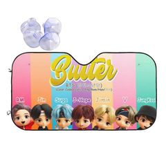 【大人気】Bt21 防弾少年団 サンシェード 車 遮光 遮熱 車用 サンシェード uvカット 日よけ 車中泊 プライバシー保護 暑さ対策 簡単取付 紫外線カット フロントガラス用 76x140cm