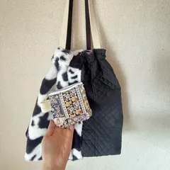 巾着バック　ハンドメイド