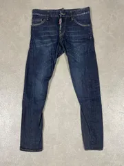 【ドラえもん様専用】DSQUARED2  ディースクエアード デニム ジーンズ ジーパン SEXY TWIST JEAN/44/股下70/コットン/ブルー/S74LB0406 S30330 【管理番号9080】