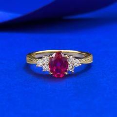 925 ルビー&ダンヤモンドアールデコデザインリング diamond ruby