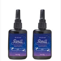 Resill レジル レジン液 大容量 UV-LED クリア 65g×2