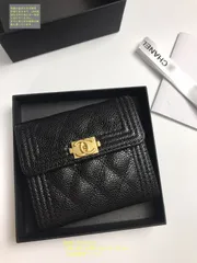 送料込☆ 極美品  CHANEL シャネル ウォレット折り財布 小銭入れ