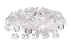 【迅速発送】TSUKURIRO ヘアゴム ハンドメイド用 O型 9mm 留め具 パーツ 100個 セット 透明 プラスチック 台座 髪留め 髪飾り 手作り レジン 材料 素材 DIY ヘア アクセサリー