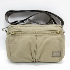 Q■日本製■ポーター/PORTER ミニショルダーバッグ/bag■ベージュ/男女兼用/クランカーズ/39【中古】