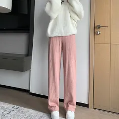☆ ピンク ☆ XL ☆ マタニティ パンツ ワイドパンツ 美脚 マタニティ ワイドパンツ マタニティパンツ リブ ワイド パンツ ズボン ロングパンツ 長ズボン レディース 厚手 春 秋冬 部屋着 ルームウェア 産前 産後 妊婦 入院 マタニティウェア