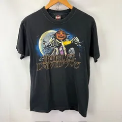 HARLEY-DAVIDSON MOTOR CYCLES ハロウィン プリントTシャツ 00年代 HANES BEEFY-T R.K.STRATMAN 07051715 861のサムネイル