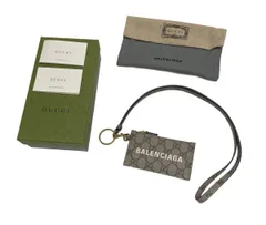 GUCCI BALENCIAGAコラボ GGキャンバス ストラップ カードケースのサムネイル