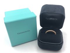 未来様専用　【管理番号123】 TIFFANY＆Co.  ティファニー ハードウェア ボール リング 750 PG K18  リング サイズ 14号 ピンクゴールド ケース付き