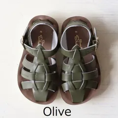 【新品・未使用】saltwater（ソルトウォーター） shark olive  size5-12 靴 キッズ サンダル