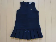 アルマーニベビー armani baby アルマーニジュニア アウトレット 子供服 女の子 12M 約 70cm ベビー服 ジャンパースカート 紺 無地 秋 冬 ★4 冬服 ガールズ キッズ ベビー 【中古】 ユーズド リサイクル 子ども服