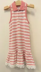 M2　ポロラルフローレン　POLO RALPH LAUREN　子供服　ワンピース　ノースリーブ　ピンク　120cm　かわいい　おすすめ