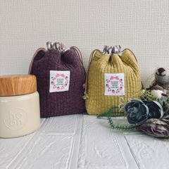 ヌビ  保温スープジャー巾着