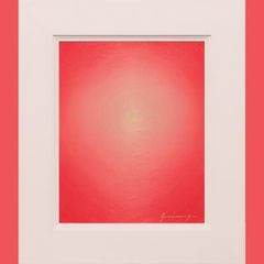 作者直接出品アトリエ山梨発送▲古代の神秘▲ピラミッドパワー赤富士▲がんどうあつし アトリエ富士吉田から金の赤富士○がんどうあつし絵画油絵F6号