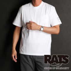 【RATS/ラッツ】PACK TEE REGULAR SILHOUETEE (CREW NECK) - WHITE / Tシャツ / 24'RT-0404A【メンズ】【送料無料】